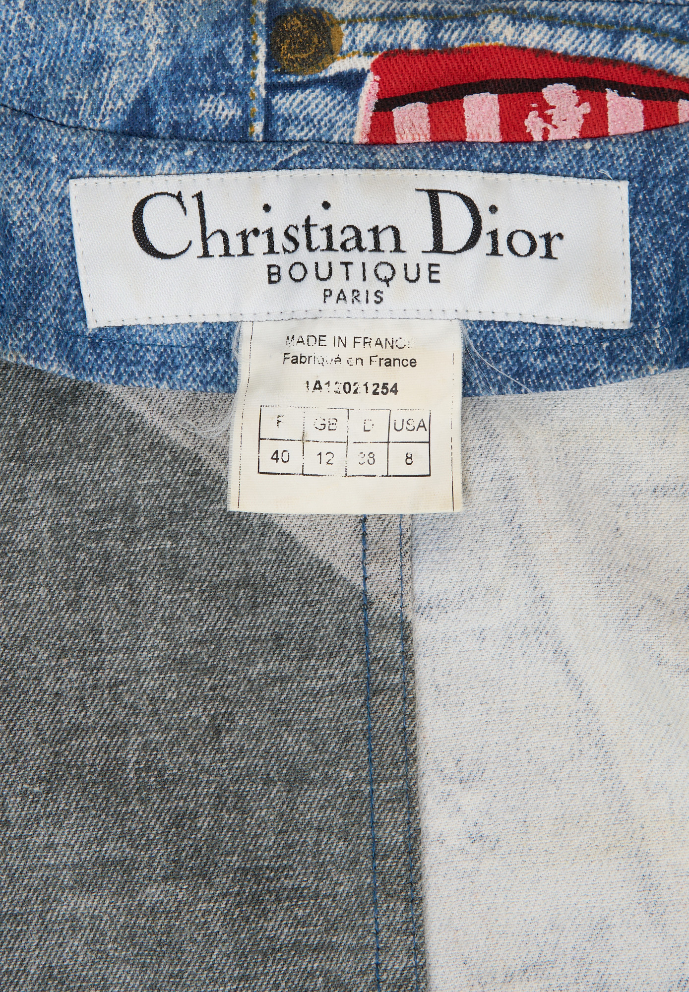 Костюм Christian Dior из денима