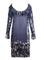 Кутюрное платье Chanel с пайетками