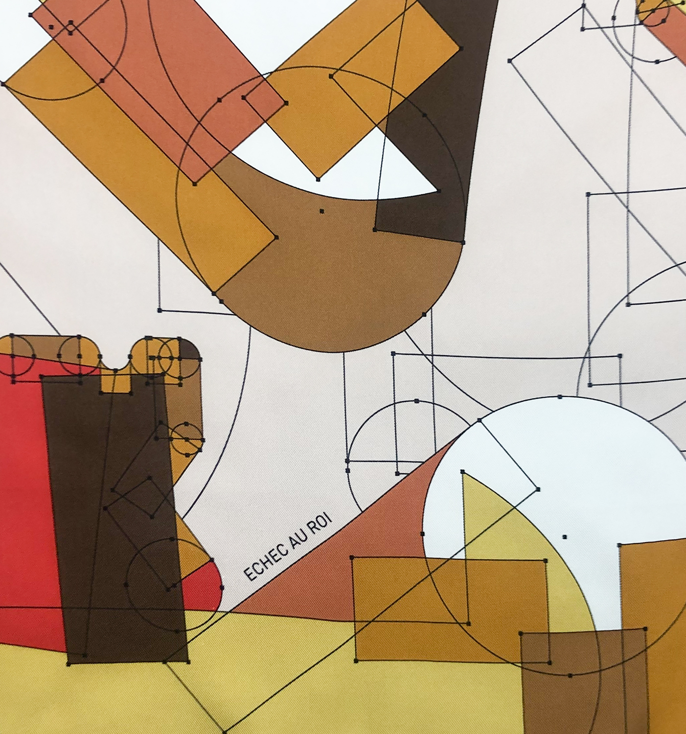 Шелковый платок Hermès Echec au Roi