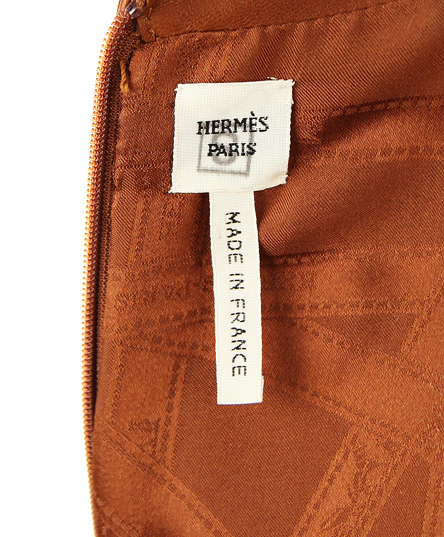 Кожаное платье Hermès