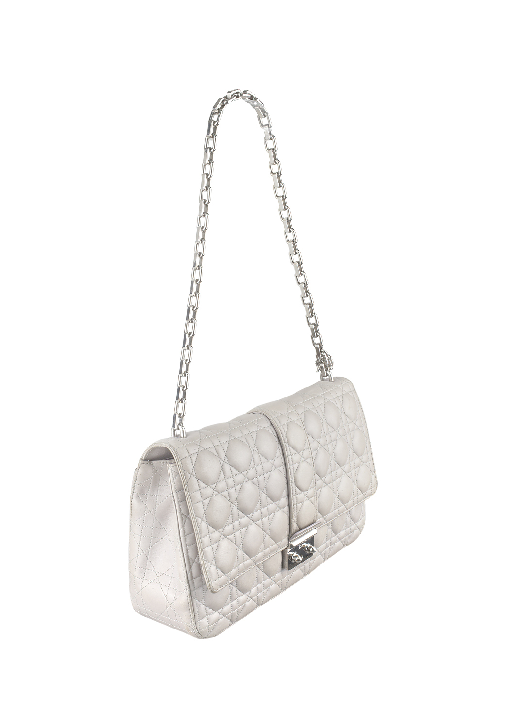 Серая сумка Christian Dior 