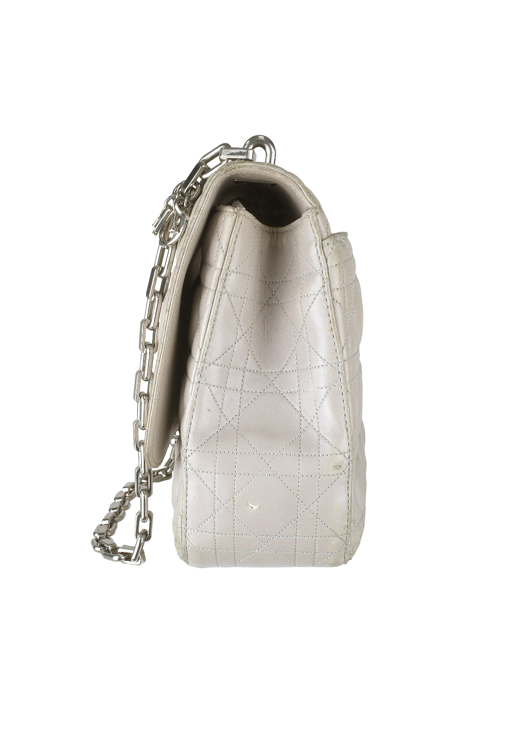 Серая сумка Christian Dior 