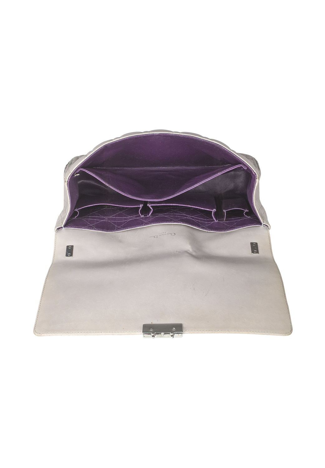 Серая сумка Christian Dior 