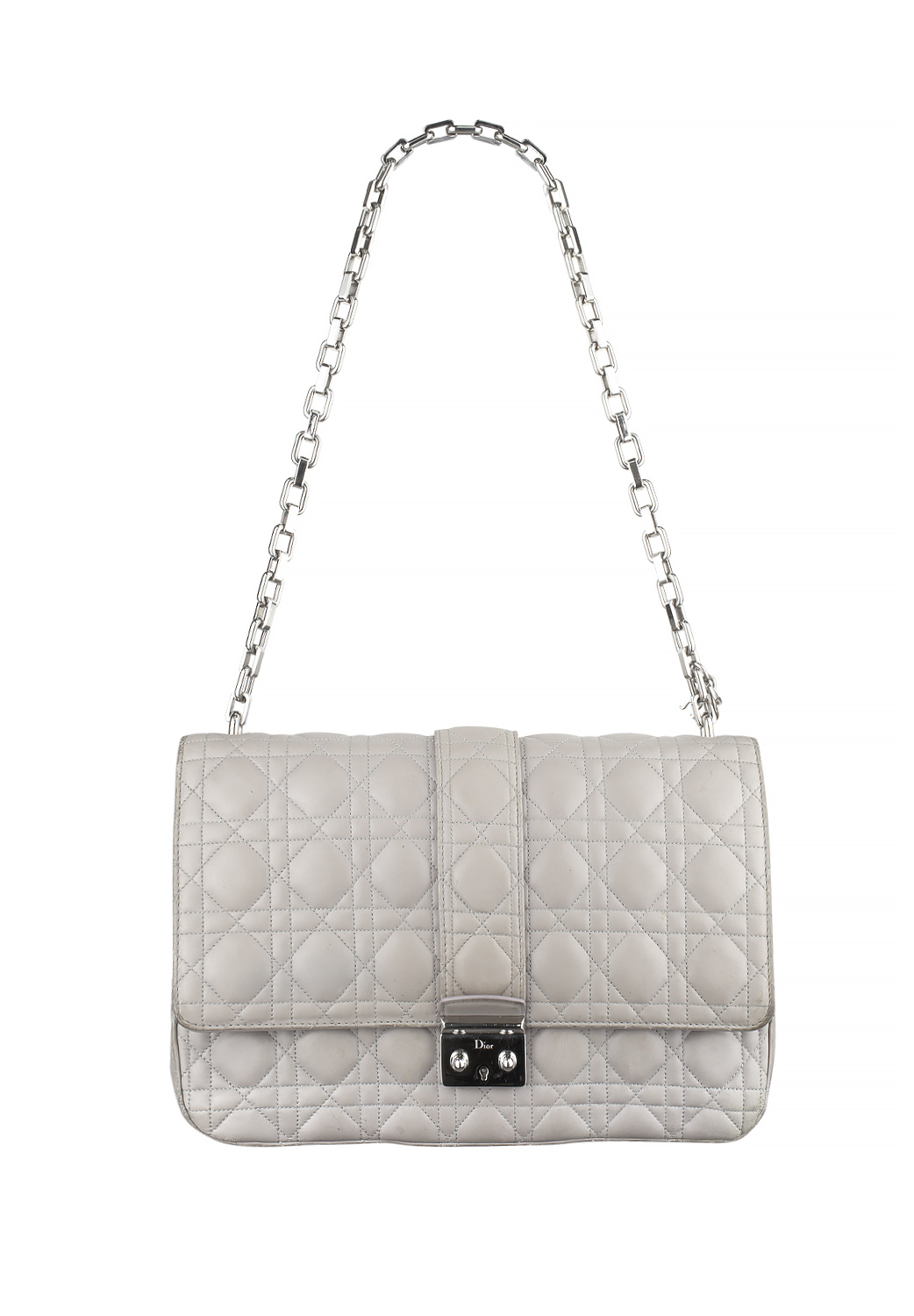 Серая сумка Christian Dior 