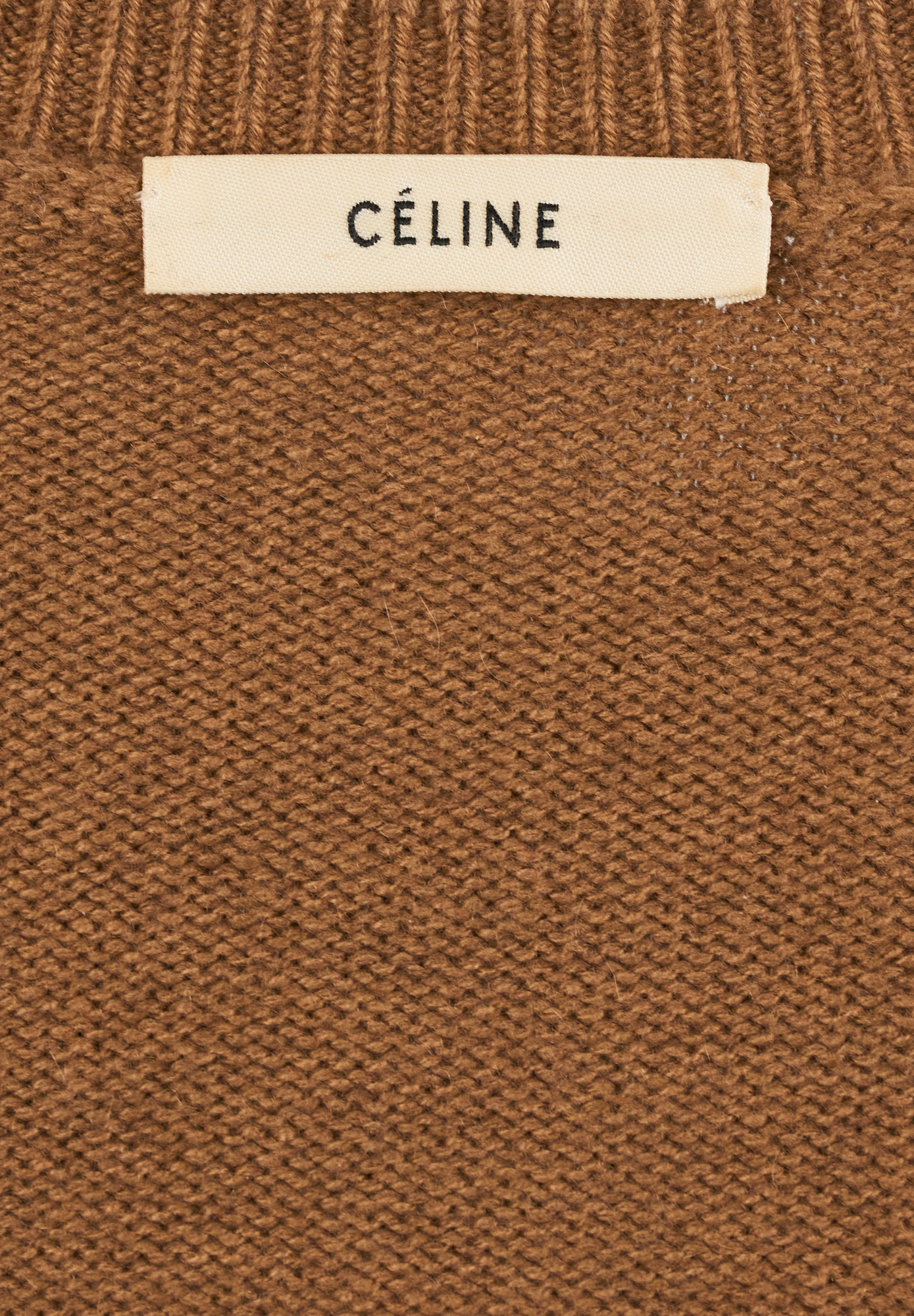 Бежевый кашемировый свитер Céline