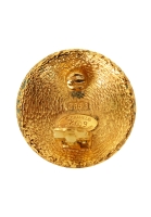 Клипсы Chanel с плетением и логотипом