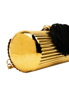 Золотистый мини-клатч Lancôme на цепочке