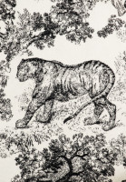 Кашемировый палантин Christian Dior Toile de Jouy