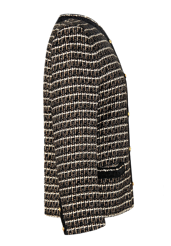 Шерстяной твидовый жакет Chanel с пуговицами-львами