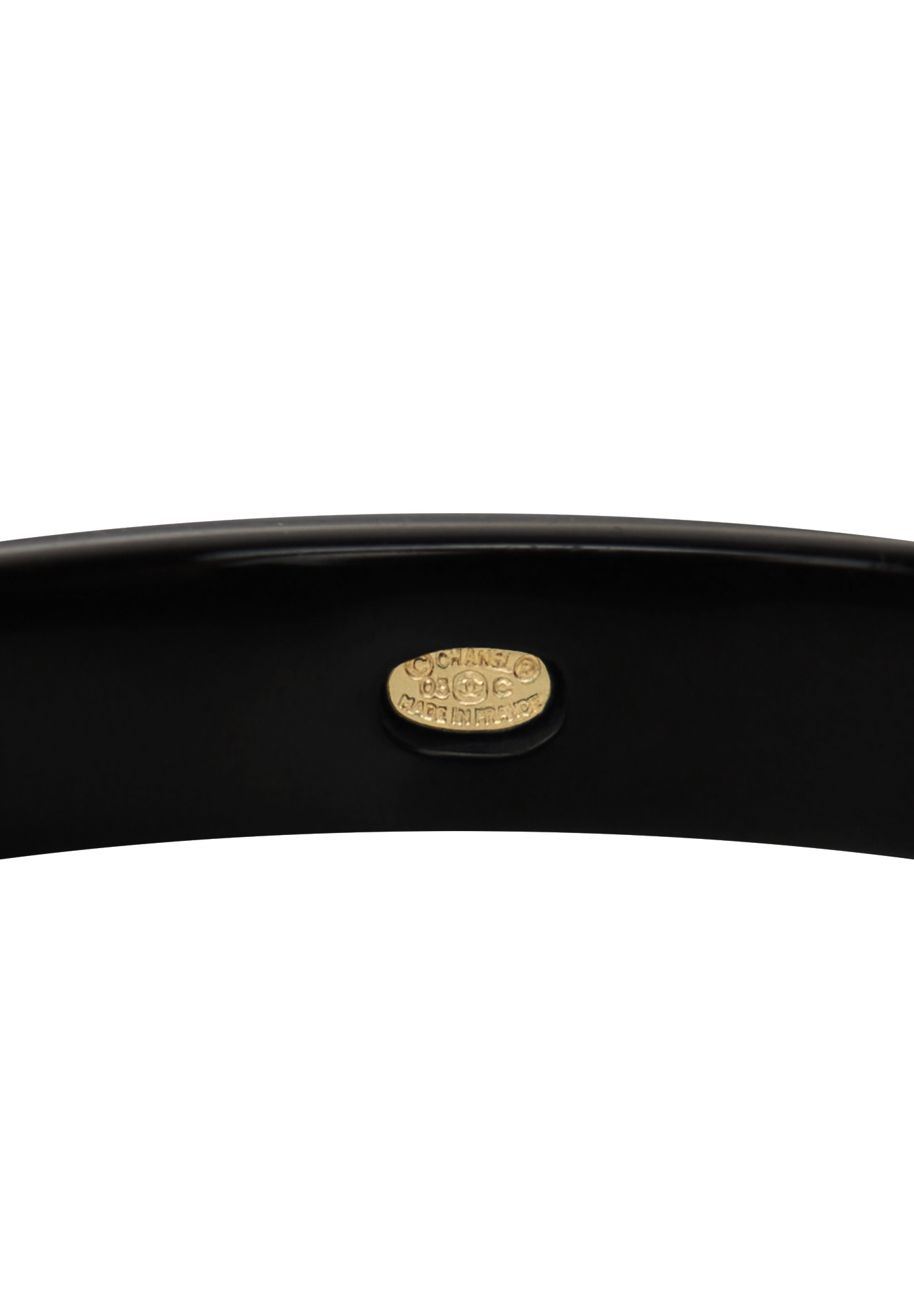 Черный браслет Chanel с жемчугом