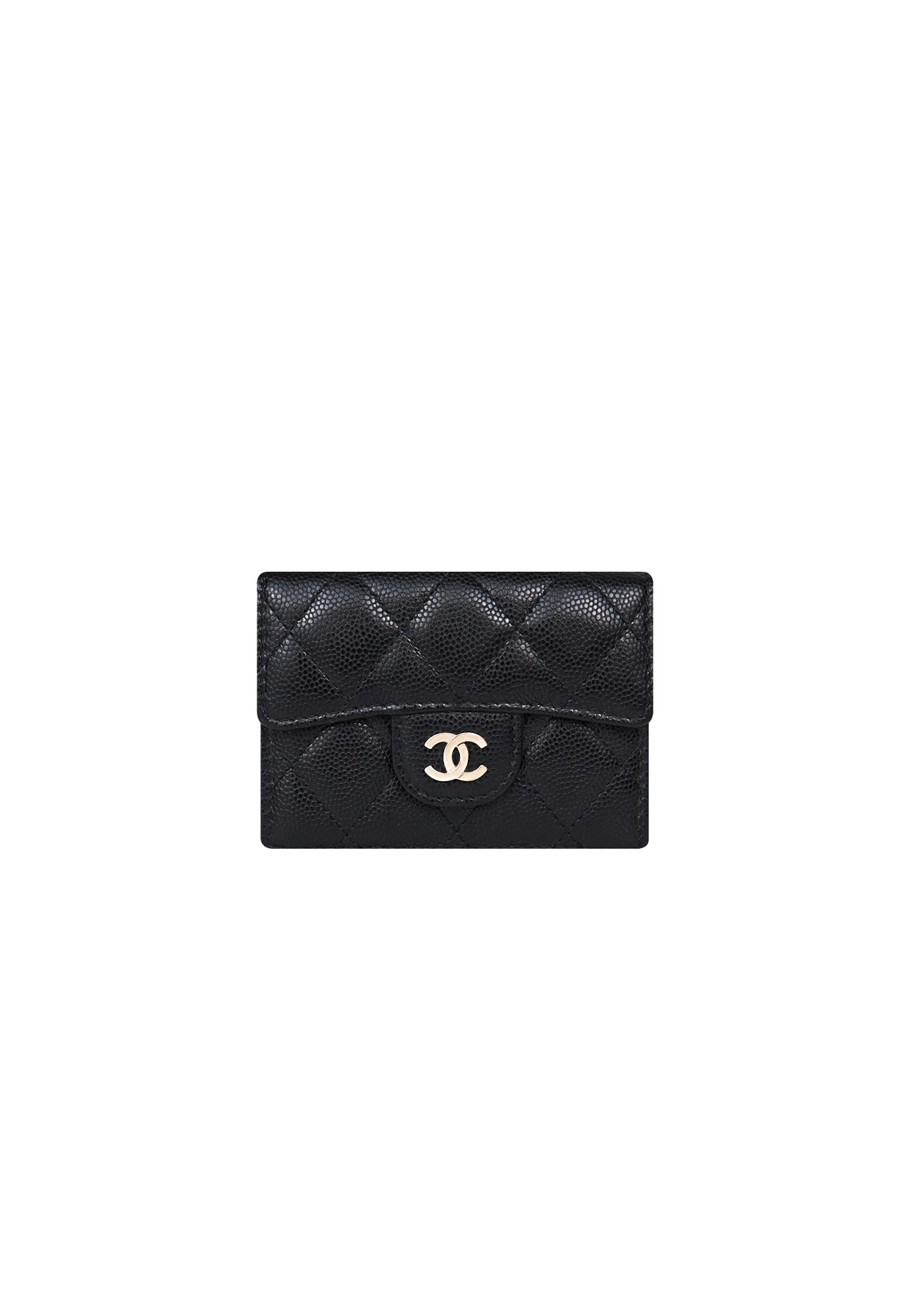Миниатюрный кошелек Chanel Quilted Caviar Classic Flap