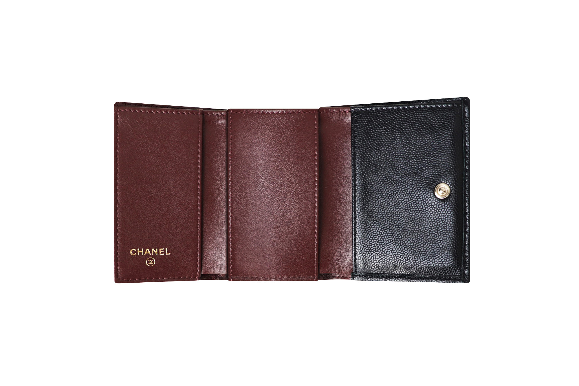 Миниатюрный кошелек Chanel Quilted Caviar Classic Flap
