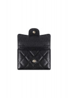 Миниатюрный кошелек Chanel Quilted Caviar Classic Flap