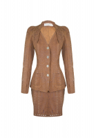 Кожаный костюм Christian Dior