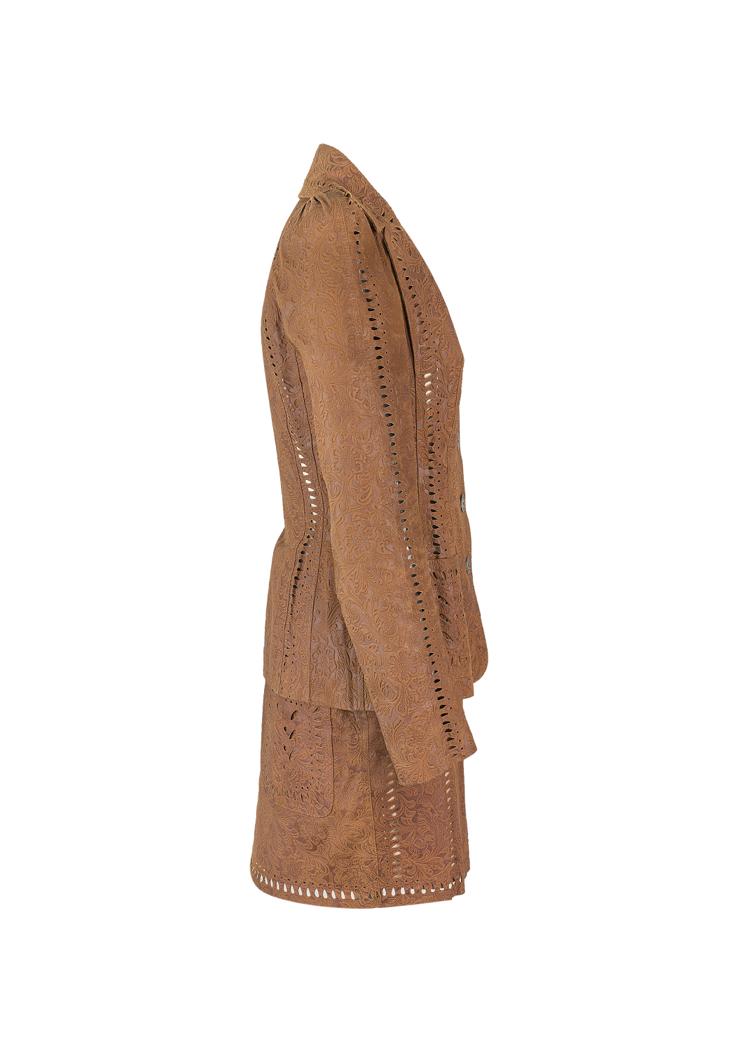 Кожаный костюм Christian Dior