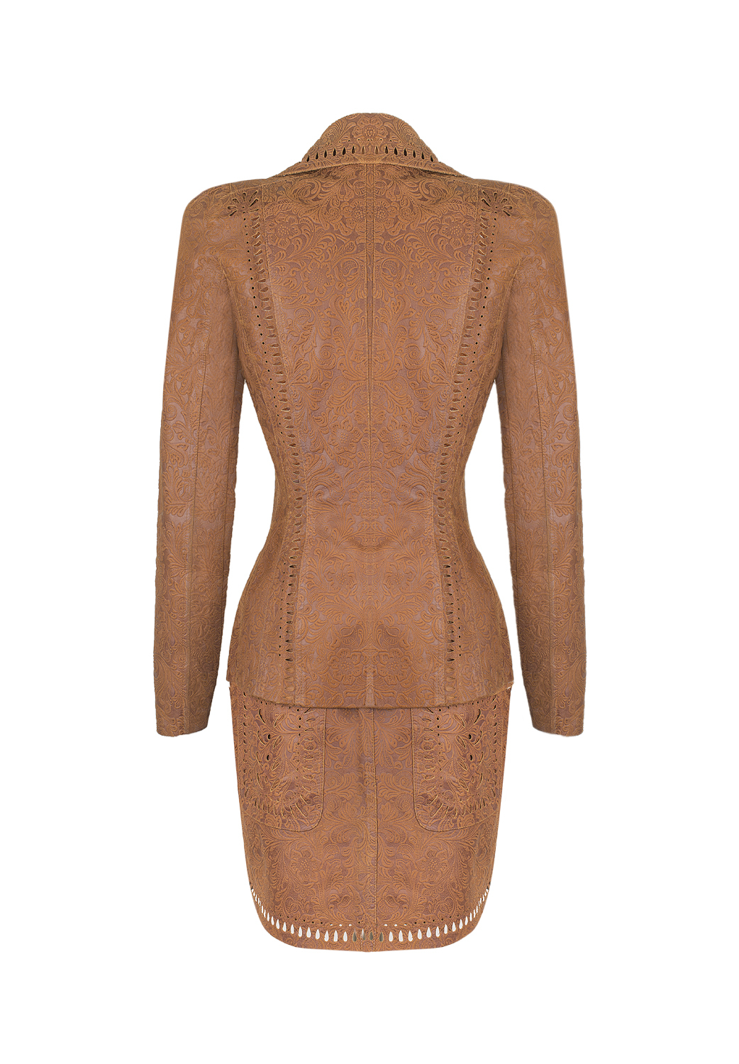 Кожаный костюм Christian Dior