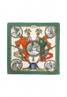 Шелковый платок Hermès Napoleon Ledoux