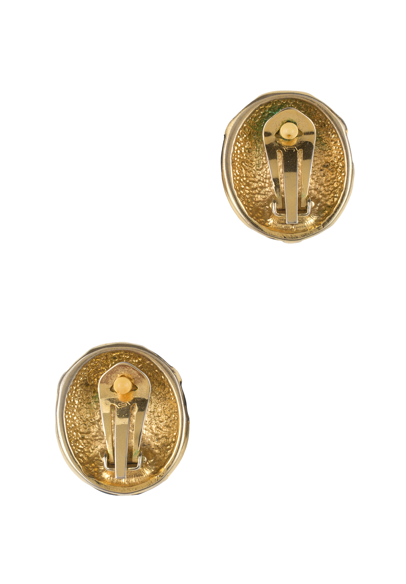 Клипсы с эмалью и кристаллами