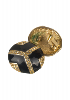 Клипсы с эмалью и кристаллами