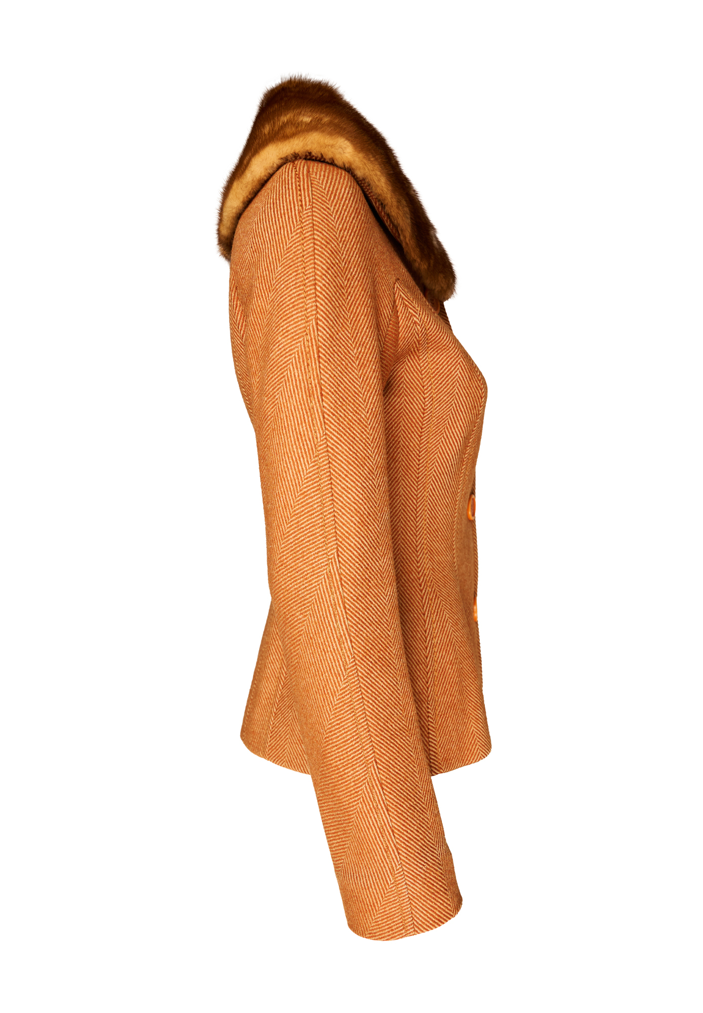 Жакет Christian Dior с норковым воротником 