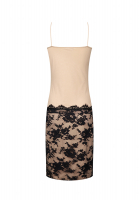 Бежевое платье Christian Dior с кружевом