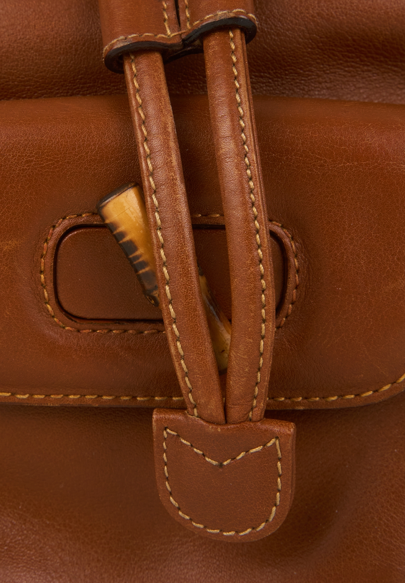 Коричневый мини-рюкзак Gucci Bamboo